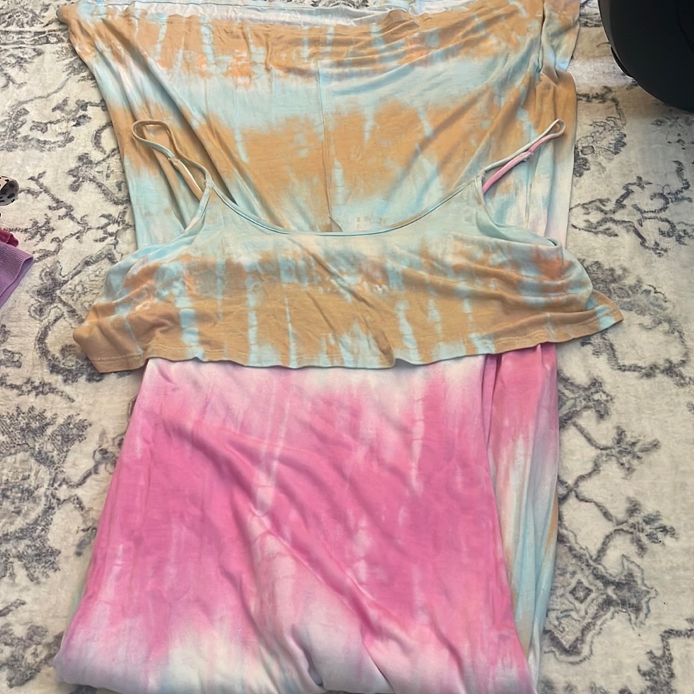 Tie dye maxi dress